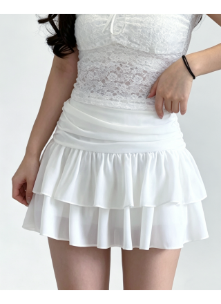 高質雪紡雙層蛋糕裙