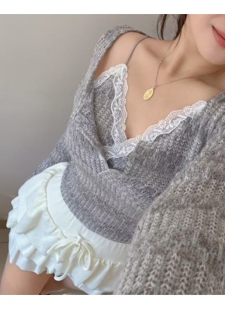 若隱若現蕾絲針織