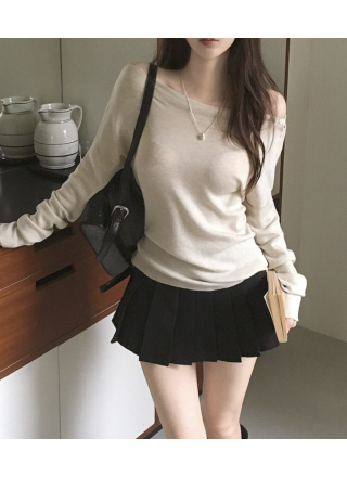 軟綿綿5%羊毛船領針織 (3 Color)