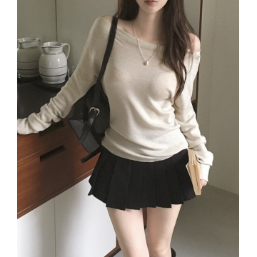 軟綿綿5%羊毛船領針織 (3 Color)